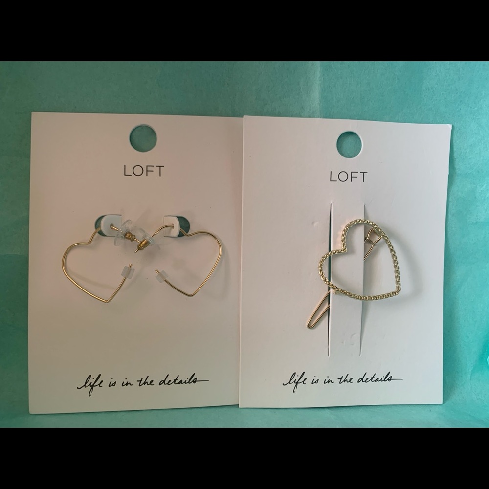 Bundle of heart shaped jewelry
